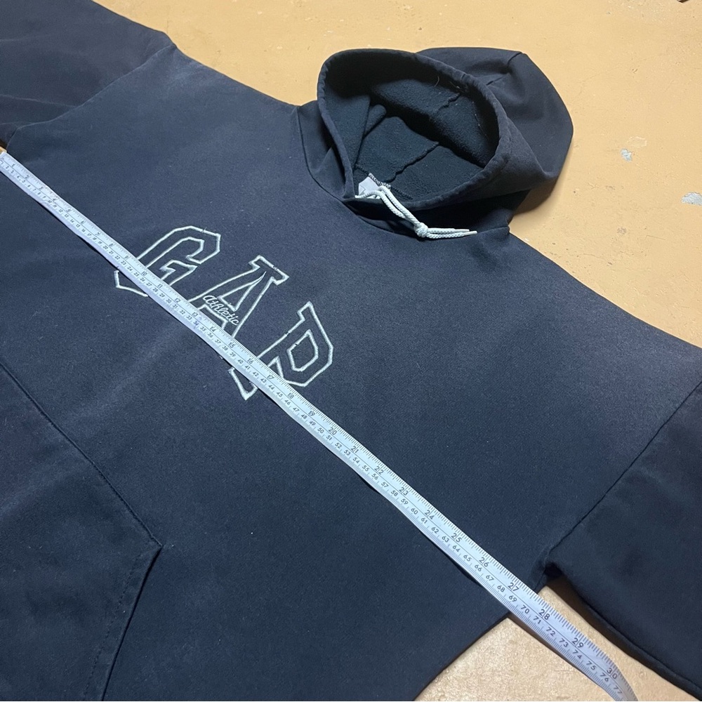 Vintage 90’s Gap Black Single Stitch Hoodie Baggy XL - Picture 4 of 5
